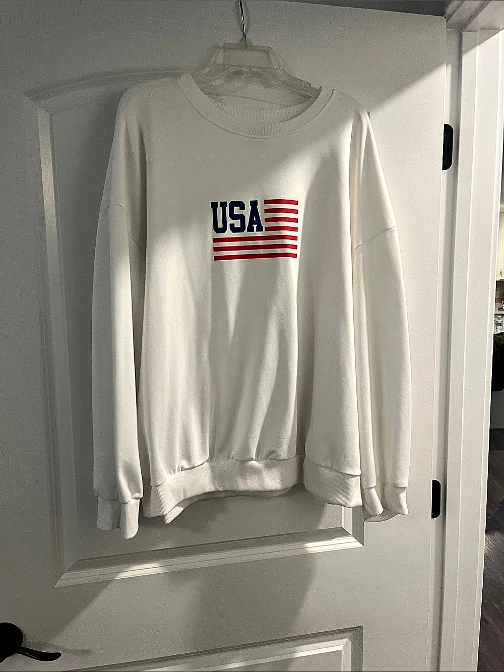 SHEIN USA Flag Graphic Sweatshirt Size 3XL Like New